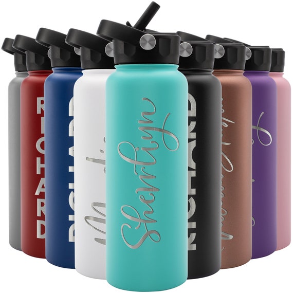40 oz Insulated Water Bottle With Spout Lid Stainless Steel Sports Water Cup