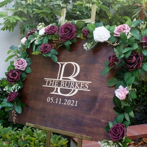 Wedding Guest Book Alternative, Custom Wedding Welcome Sign, Personalized Guest Book, Wood Wedding Signs, Wedding Decor for Couples image 6