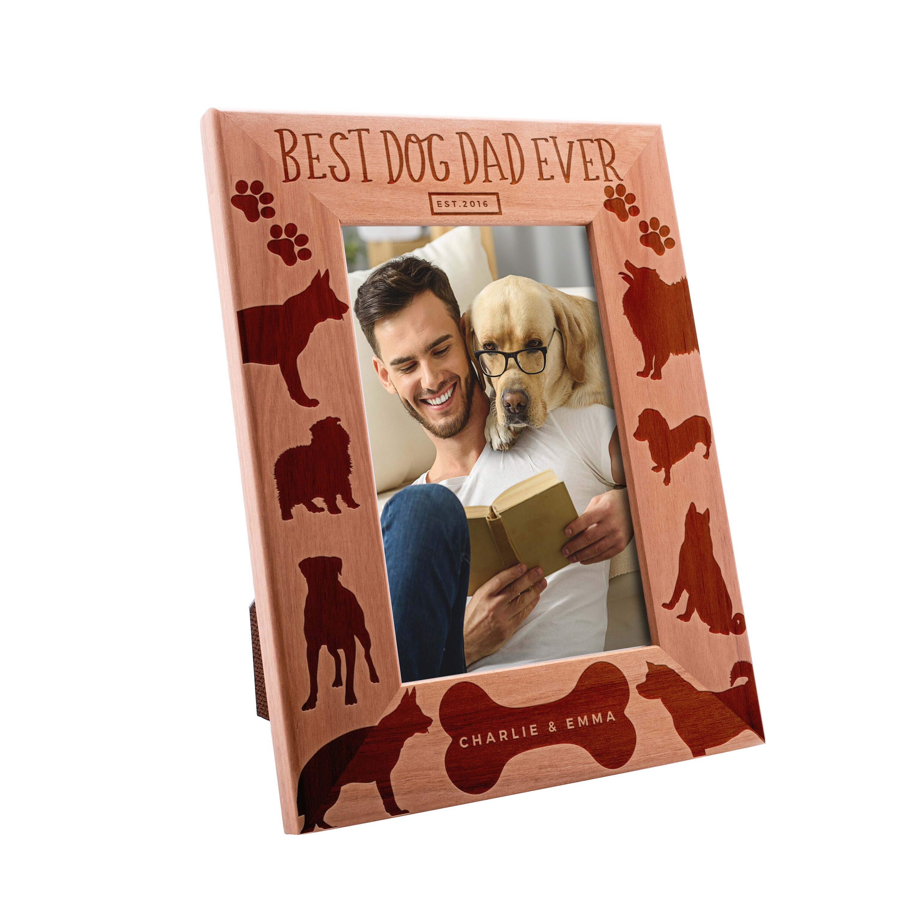 dog dad picture frame