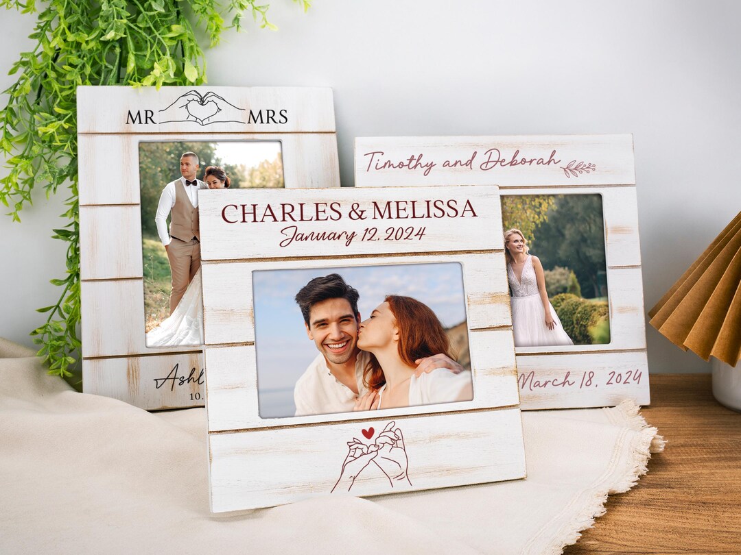Wedding Frame, Personalized Picture Frame, Wedding Gift Photo Frame ...