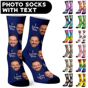 Personalized Gifts for Him, Custom Face Socks, Personalized Socks, Custom Socks, Pet Gifts