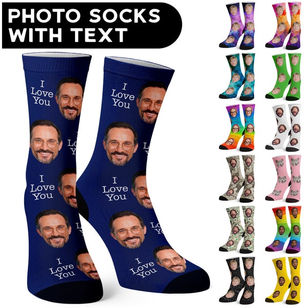 Personalized Socks with Faces, Birthday Gifts for Him, Custom Socks, Personalized Gifts for Him, Funny Gift Idea with Photo, Face Socks