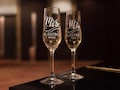 Champagne Flutes Set of 2, Wedding Glasses for Bride and Groom, Wedding Decor Mr and Mrs Toasting Glasses, Champagne Glasses for Wedding