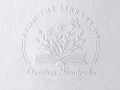 Book Embosser Personalized, Gifts for Book Lovers, From the Library of Book Stamp, Custom Book Embosser, Stamp, Library Embosser w Name