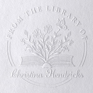 Book Embosser Personalized, Gifts for Book Lovers, From the Library of Book Stamp, Custom Book Embosser, Stamp, Library Embosser w Name