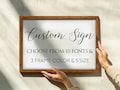 Custom Sign, Make Your Own Sign, Personalized Sign Wall Art Home Decor, Customize Sign with Your Own Text for Home, Business, Quote Sign