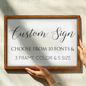 Custom Sign, Make Your Own Sign, Personalized Sign Wall Art Home Decor, Customize Sign with Your Own Text for Home, Business, Quote Sign