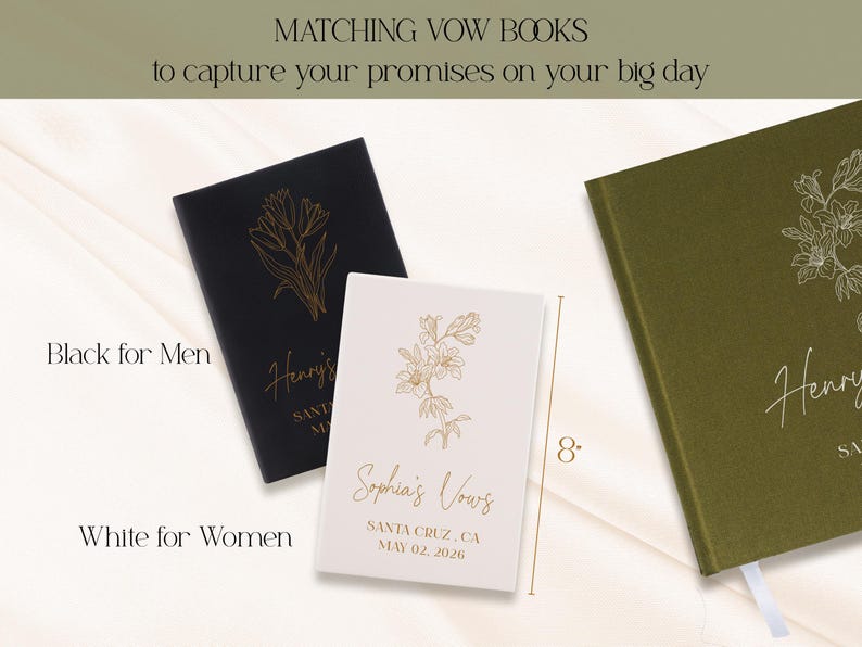 Personalized Wedding Guest Book, Wedding Reception Guestbook, Custom Engagement Signing Book, Hard Cover Leather Guest Book Wedding Keepsake afbeelding 7