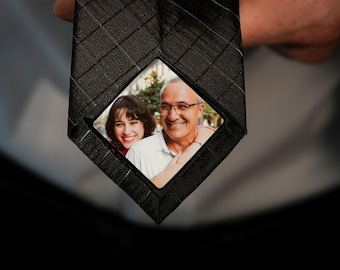 Custom Photo Tie Patch, Tie Picture Father of the Bride Gift, Tie Photo Patch, Personalized Gifts for Dad, Father of the Groom, Grandpa Gift