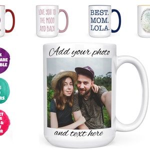 Custom Mug Personalized Mug, Custom Coffee Mug Personalized BULK PRICES - ADD Picture, Logo, or Text, Photo Mug, Birthday Gifts for Him