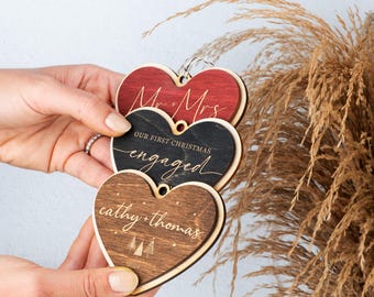 Our First Christmas Ornament, Personalized Mr and Mrs Christmas Ornament, First Christmas as Mr and Mrs Ornament, First Christmas Together