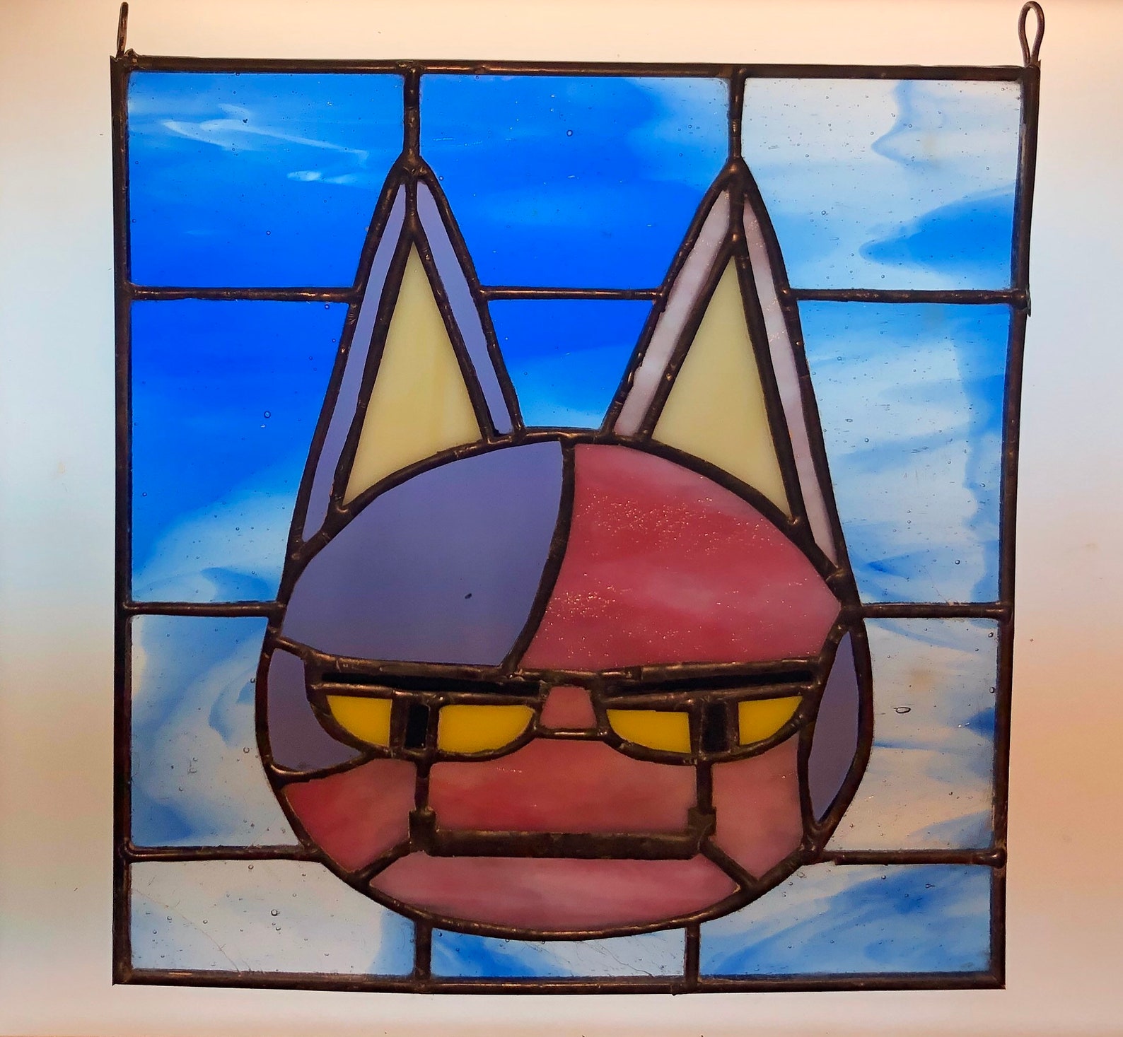Bob Stained Glass From Animal Crossing ACNH Fan Art Hanging Etsy