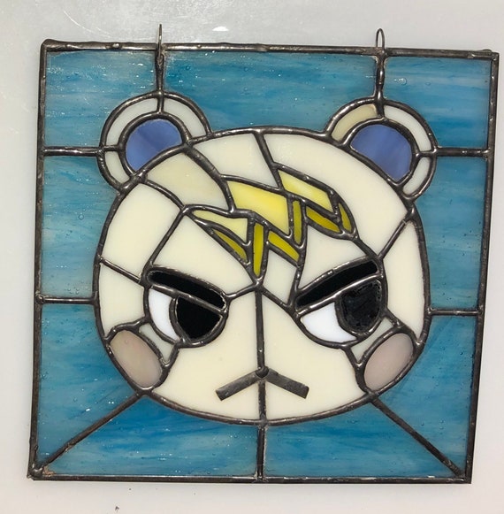 Raymond stained glass from animal crossing New Horizon ACNH fan art