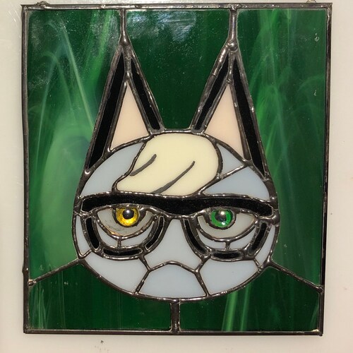Raymond stained glass from animal crossing New Horizon ACNH fan art