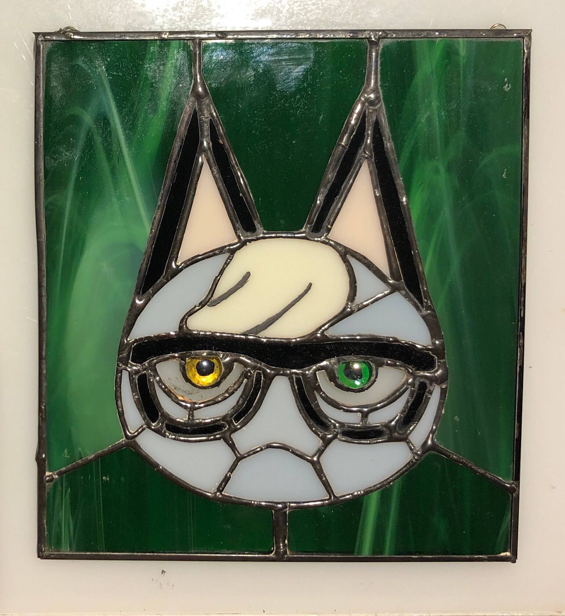 Raymond stained glass from animal crossing New Horizon ACNH fan art