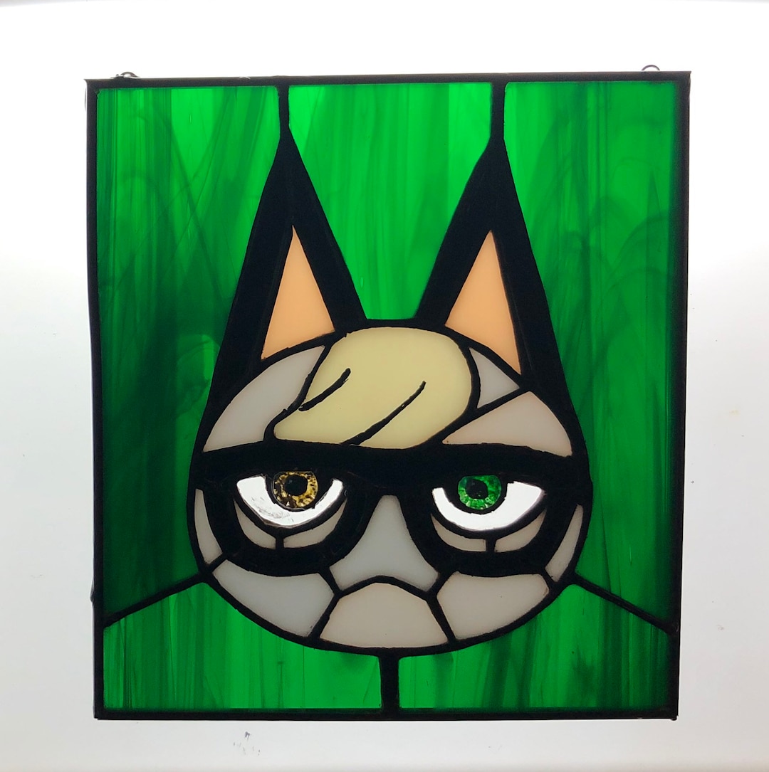 Raymond stained glass from animal crossing New Horizon ACNH fan art