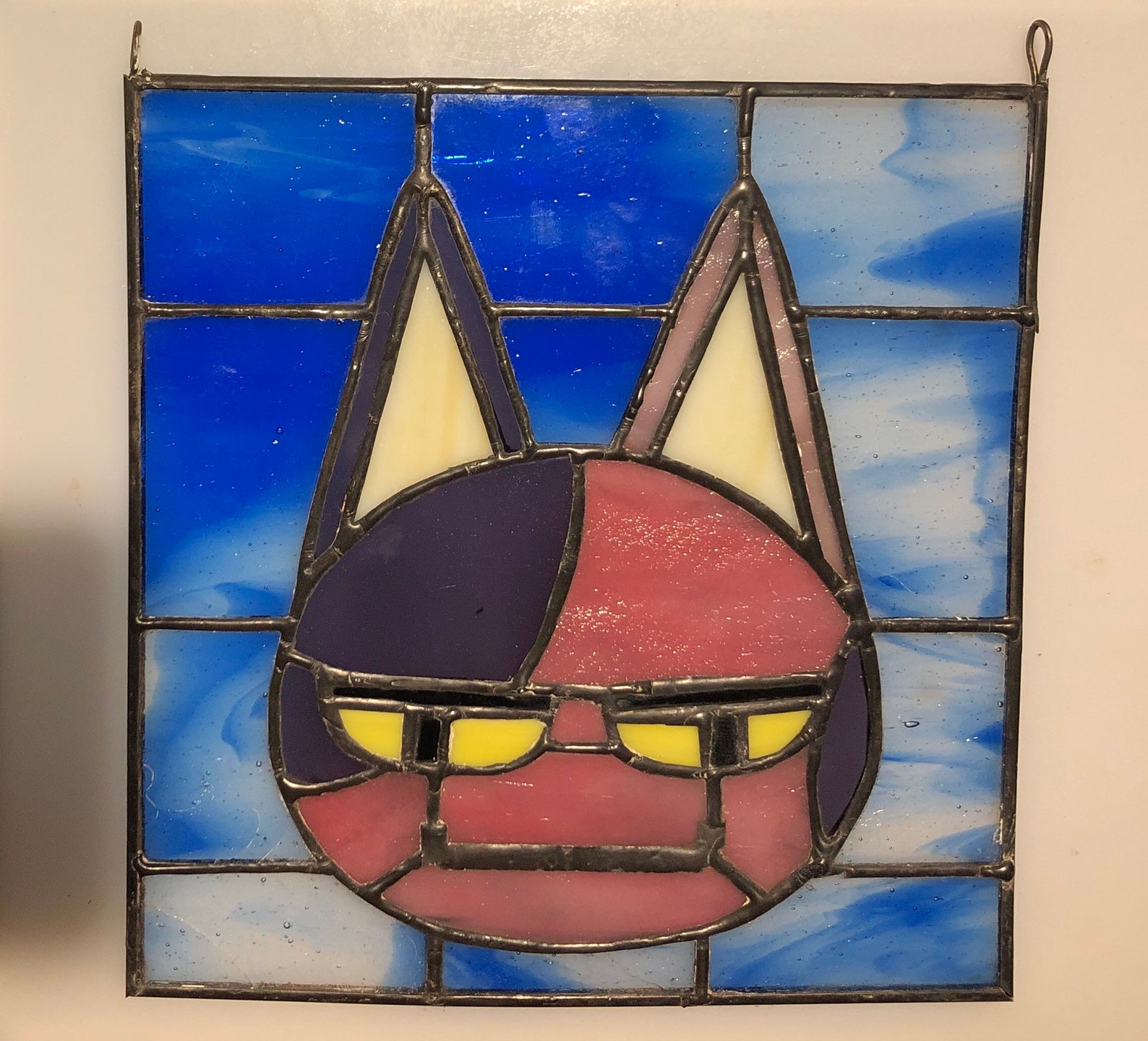 Bob Stained Glass From Animal Crossing ACNH Fan Art Hanging Etsy