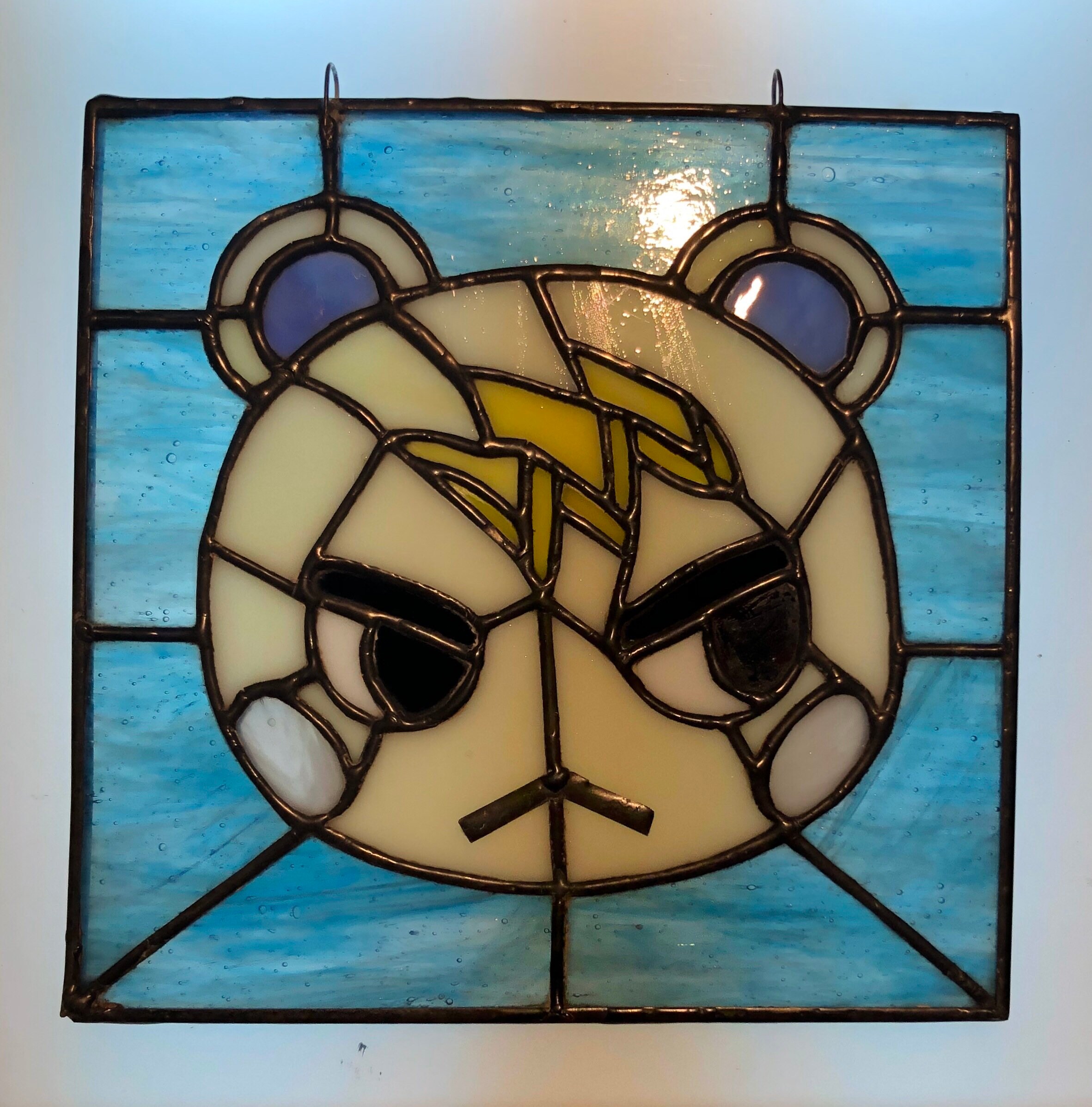 Marshall stained glass panel from animal crossing ACNH fan art Etsy.de