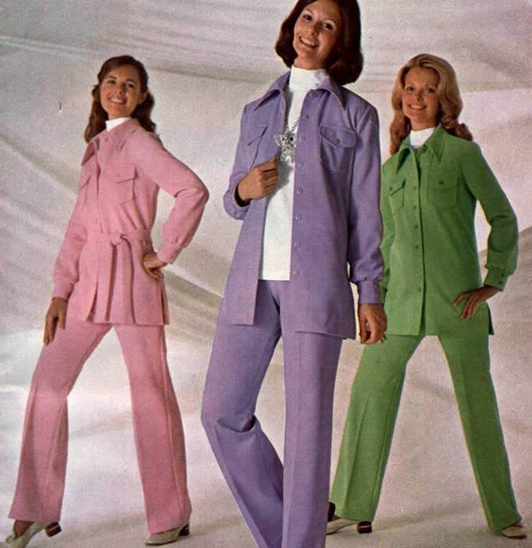 Vintage 70s Ladies Double Knit Leisure Shirt Jacket - Etsy