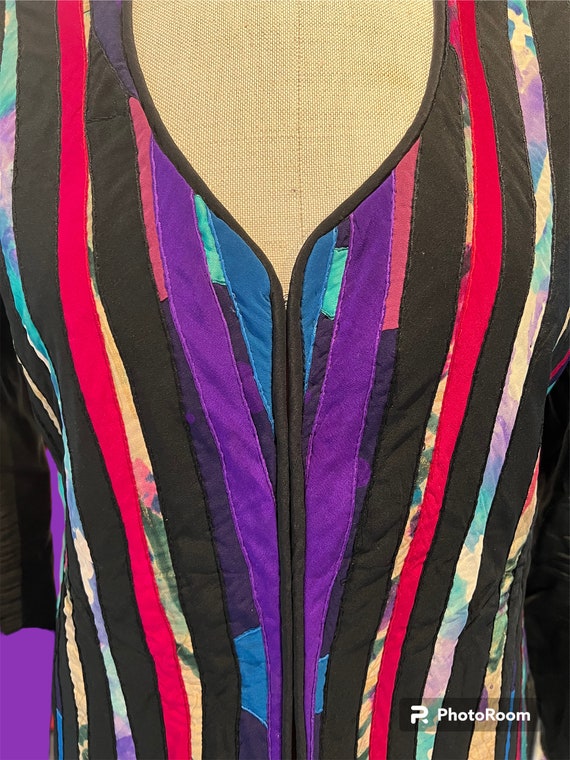 1980s Silk Patchwork Jacket