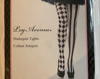 Harlequin Tights - Etsy