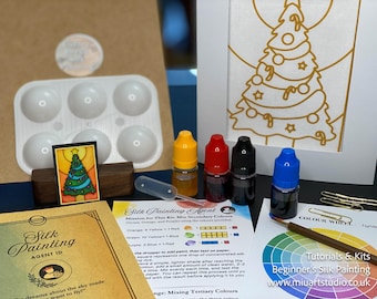 Beginner's Silk Painting Starter Kit - Holiday Season Limited Edition