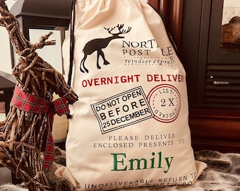 Personalized Christmas Santa Sack: Jumbo North Pole Delivery
