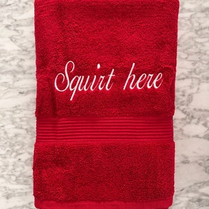 Personalized Embroidered Novelty Towel: Bachelorette Gift