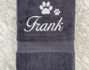 custom dog towel
