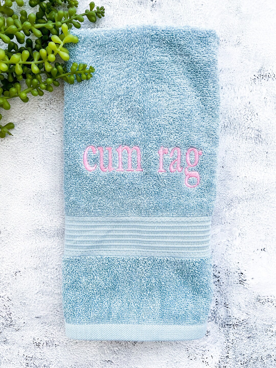 Funny Cum Rag Towel – Humor Bathroom Towel For Adults, 28x14 Inches, 100% Cotton – Naughty Gift For Boyfriend/Husband
