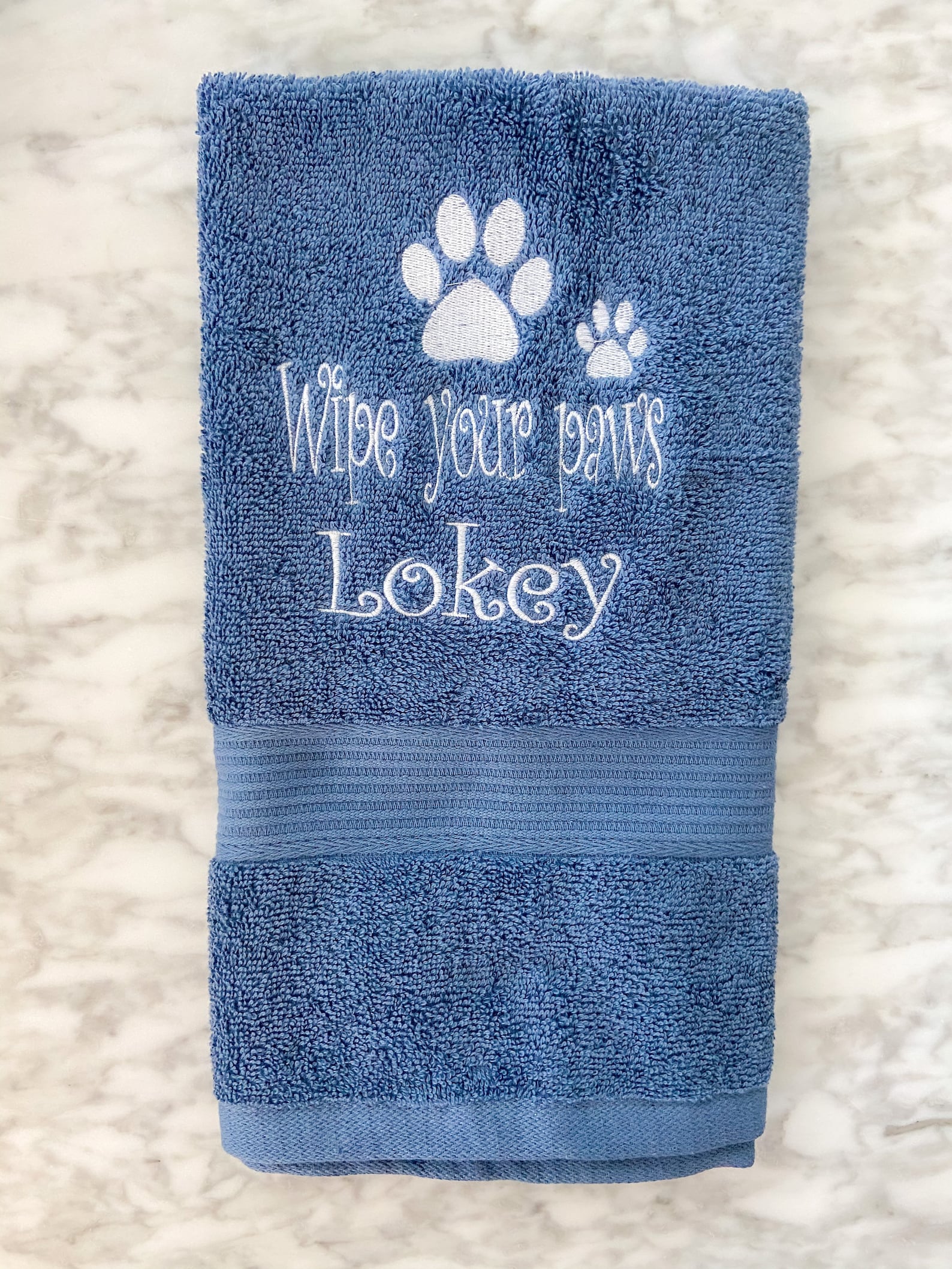 Dog Paw Towel Personalised Dog Towel Paw Design Pet Towel Etsy