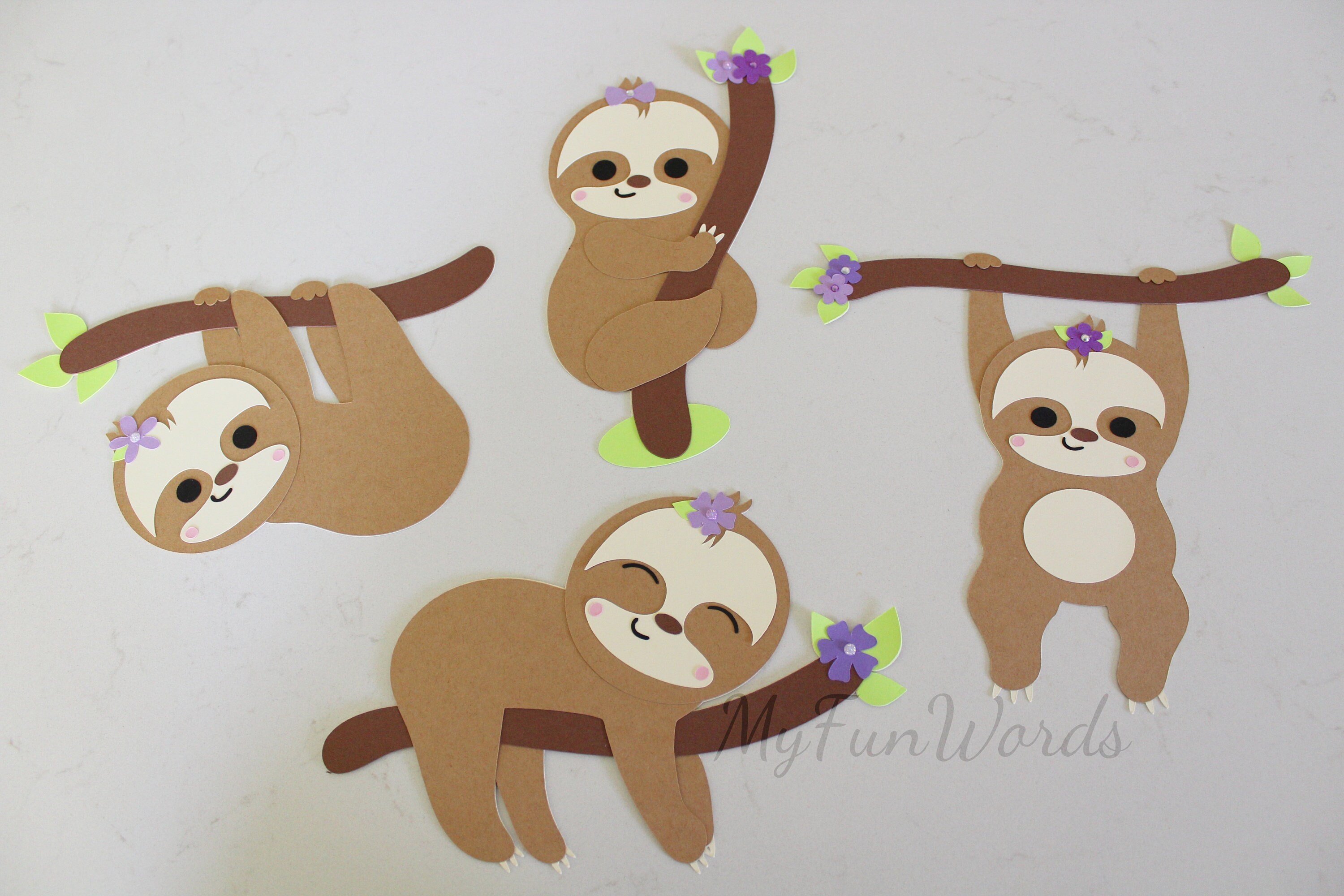 Sloths Sloth Party Decorations Baby Shower Centerpieces Etsy Canada