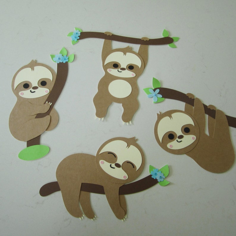 Sloths Sloth Party Decorations Baby Shower Centerpieces Etsy Canada