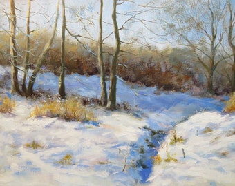 Snowy Silence Original 16x12 Unframed