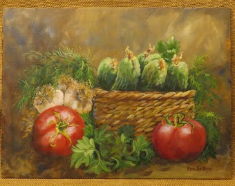 Vegetable Bounty Original 16x12