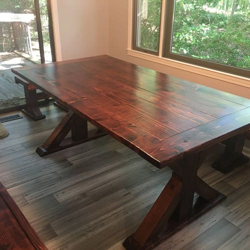 Farmhouse Table Dining Room Table Wood pickup or Local Etsy