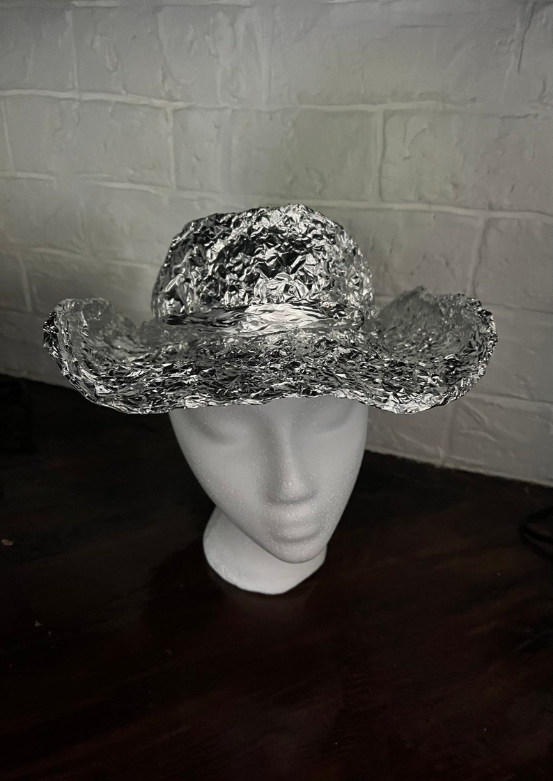 Cowboy style tin foil hat ladies or men image 2