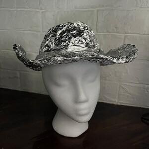 Cowboy style tin foil hat ladies or men image 1