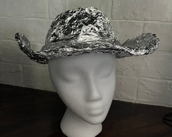Cowboy style tin foil hat ladies or men