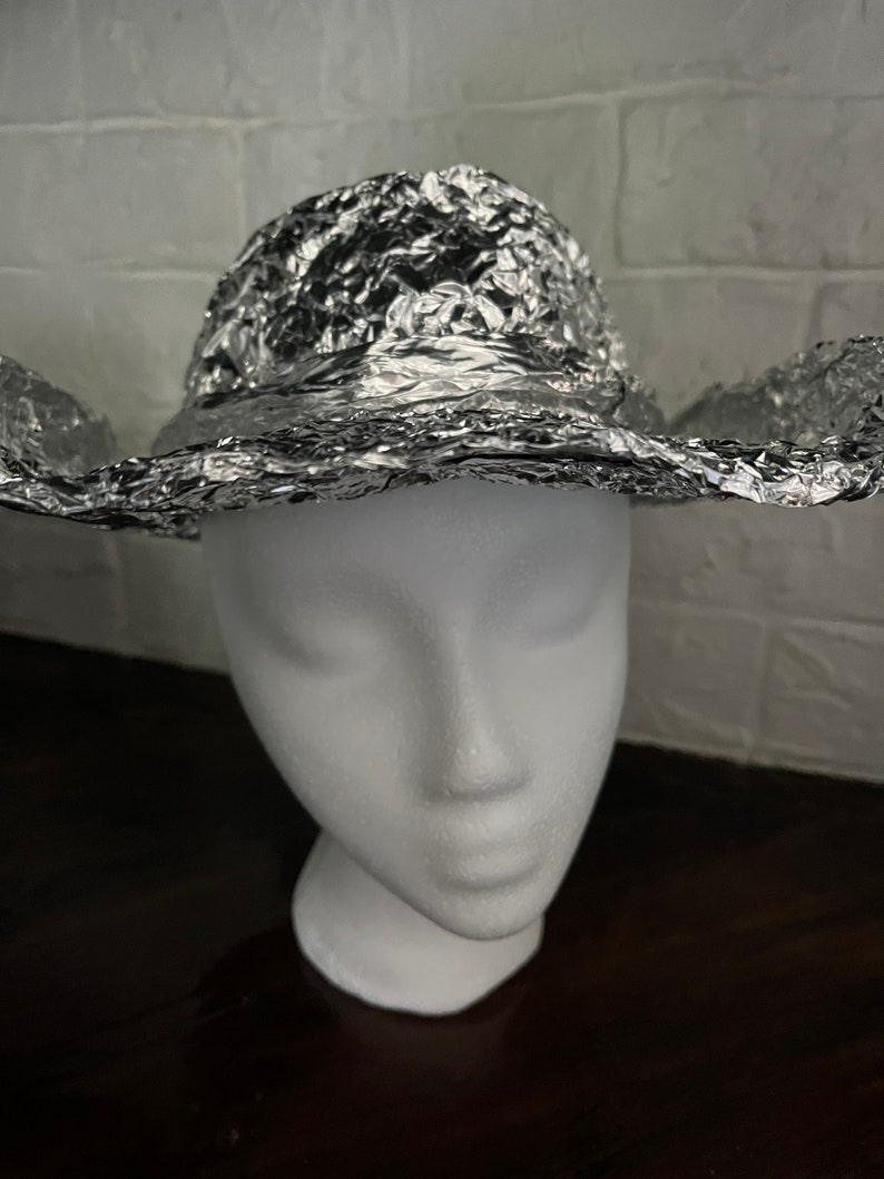 Cowboy style tin foil hat ladies or men image 3