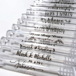 48 etiquetas de boda, etiquetas personalizadas, pegatinas de boda, etiquetas personalizadas, etiqueta de burbuja de boda, pegatinas transparentes personalizadas, etiquetas laminadas