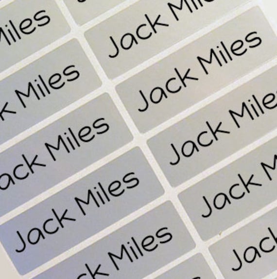 Name stickers for clothes - My Nametags stick on clothing labels