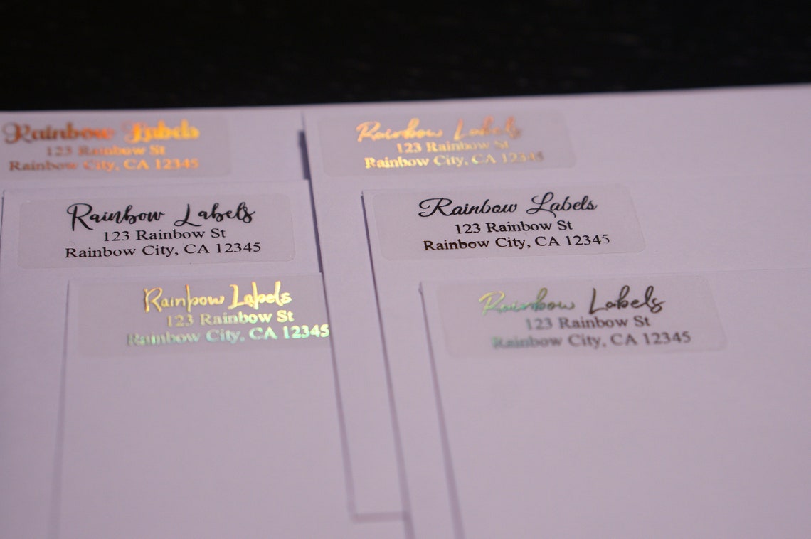 50 Small Return Address Labelsmall Clear Addresscustom Etsy