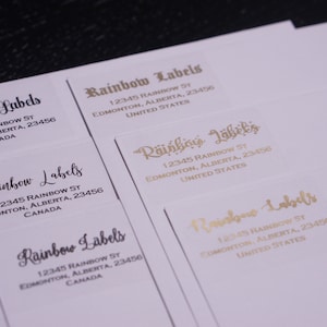 clear address labels, Return address labels, personalized address labels, custom mailing labels, envelope labels, return mailing stickers