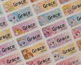 Name Labels, Name Stickers, Cup Labels, Bottle Labels, Custom Labels,Personalized name sticker, Waterproof labels, Princess Palace Pet SMALL