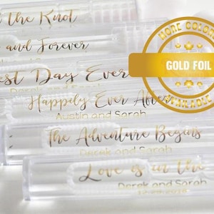 Wedding Bubble Tube Labels, Personalized Wedding Labels,Wedding Stickers Custom,Bubble Wand Label Clear, bubbles wedding label,bubble party image 3