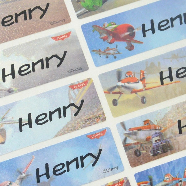 Disney Planes stickers, Dusty Crophopper Character, Back to school, planes bottle labels, plane sticker name,plane labels custom, LARGE