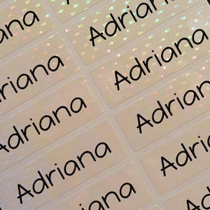 Pegatinas con nombre, Etiquetas con nombre personalizadas, Punto de nieve impermeable para niños, Escuela y guardería, Pegatinas con nombre para niños, Pegatinas con nombre para eventos, GRANDE