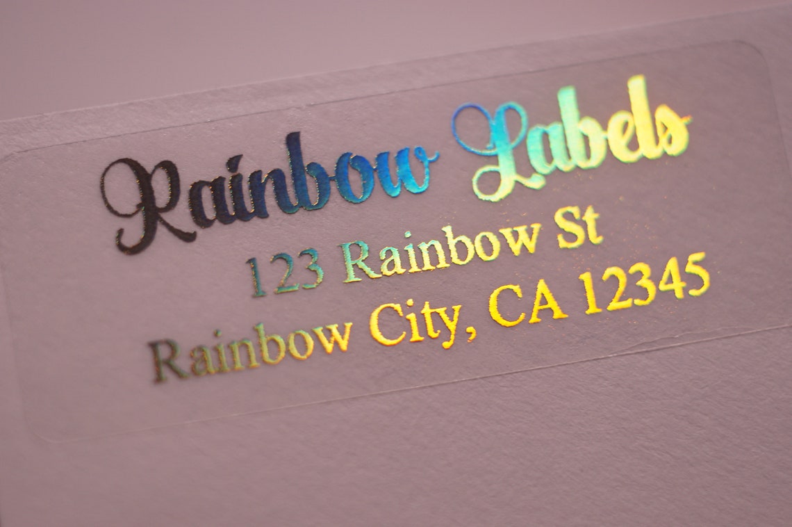 50 Small Return Address Labelsmall Clear Addresscustom Etsy