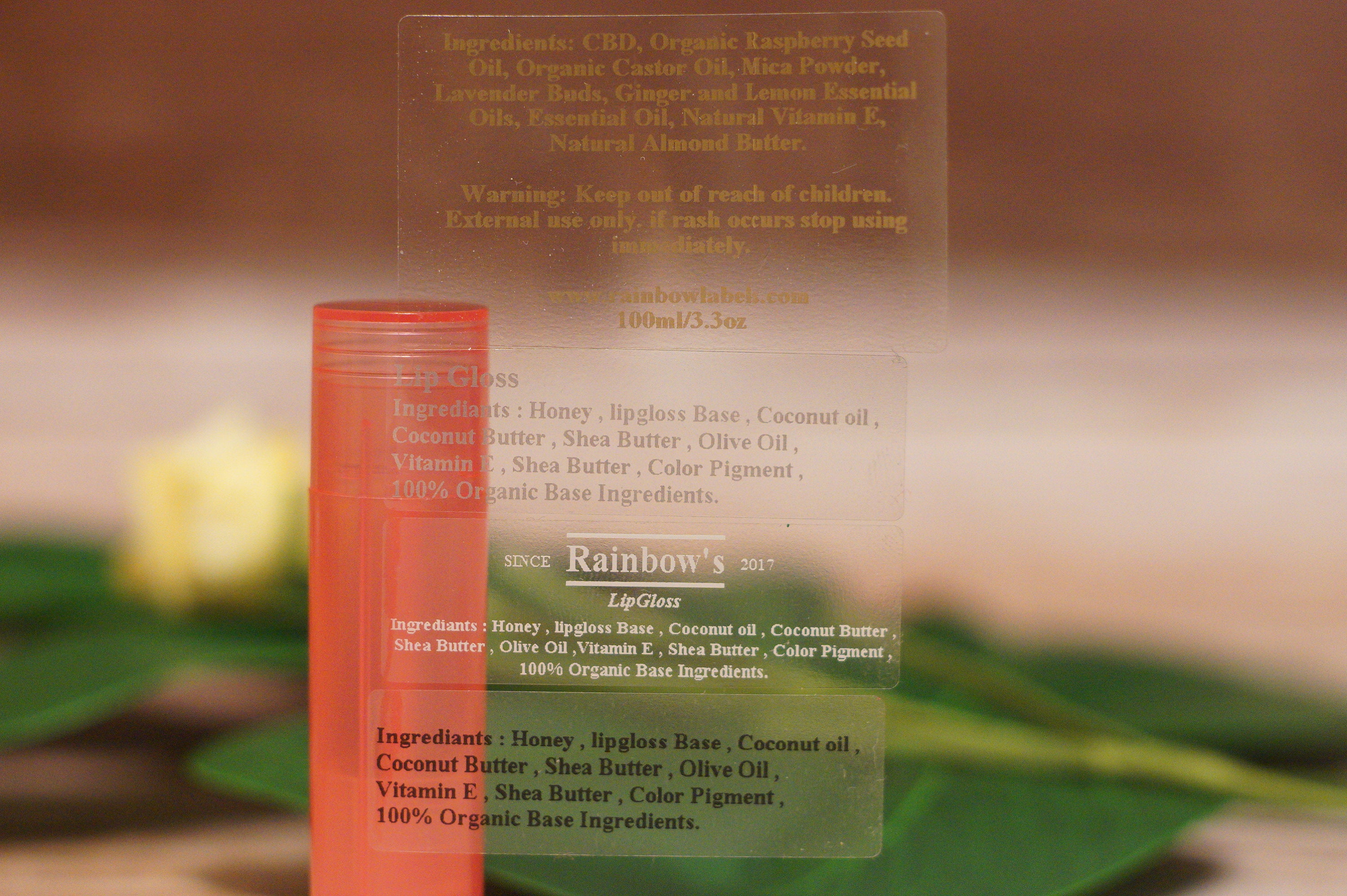 Ingredients Labels Ingredients Sticker Clear Label Etsy